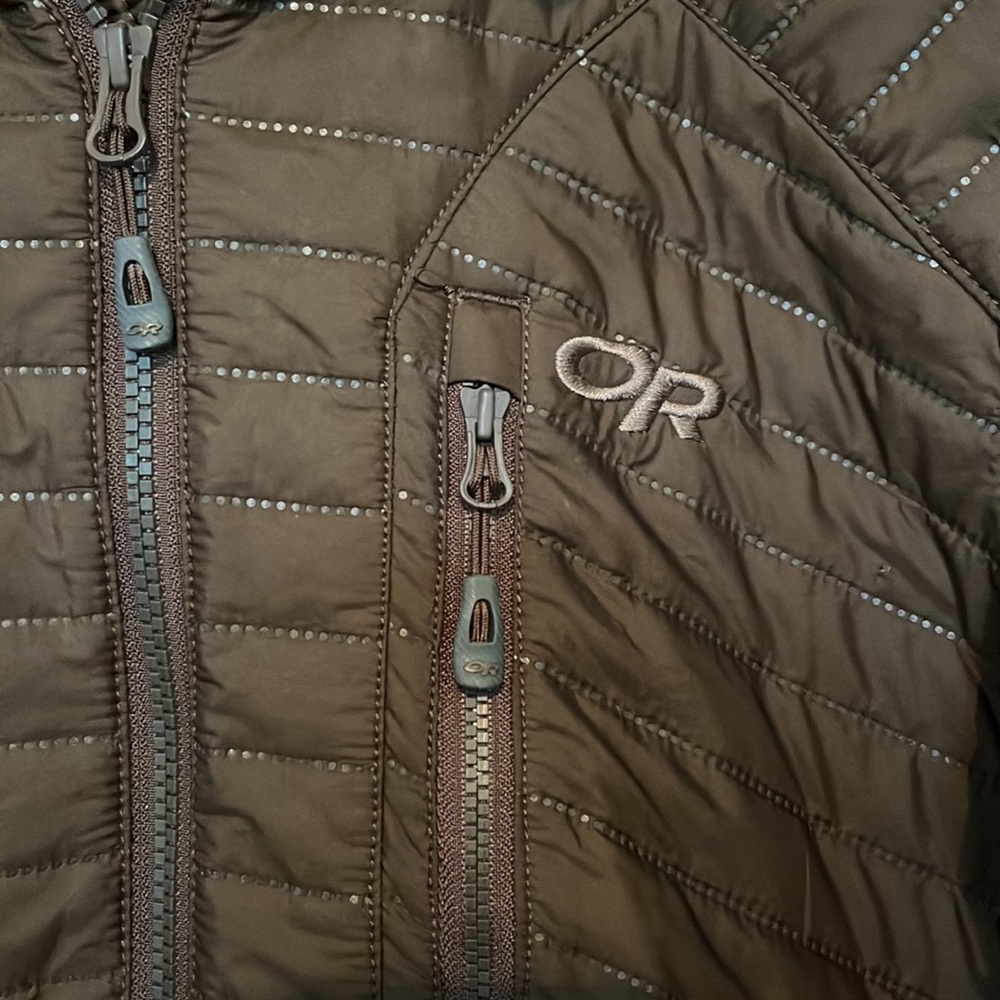 Like New Outdoor Research Men’s Vindo Hoody Brown, Size Large, style: 57747